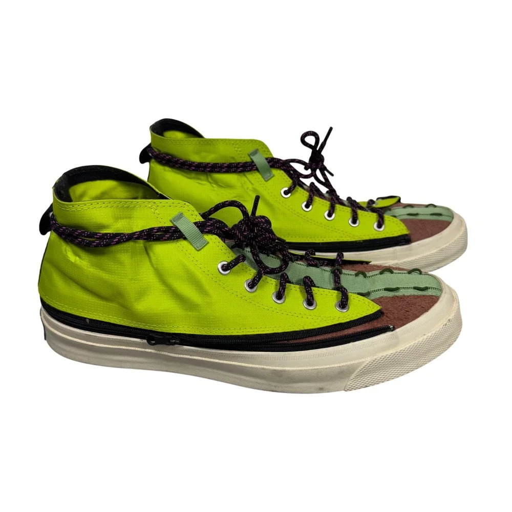 Converse Chuck Taylor Deck Terrain Star Love Bird Mid Neon Yellow Sneaker Men 11